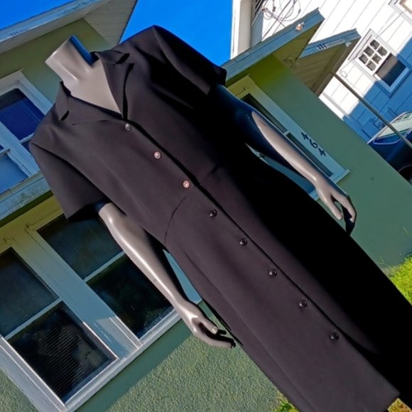 LIZ CLAIBORNE DRESSES LADIES VINTAGE (8) BUTTON CLOSURE LUXURY MAXI DRESS - Picture 11 of 16